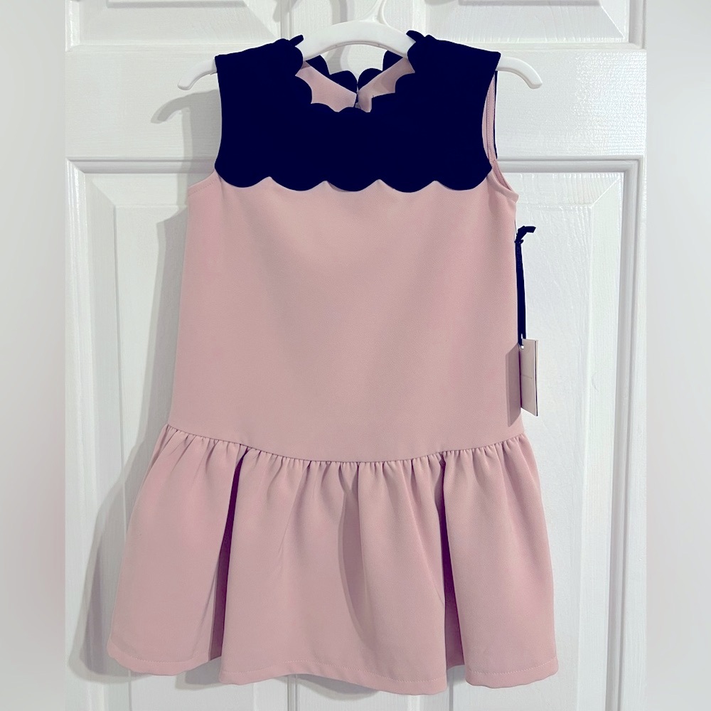 Chic Pink and Black Sleeveless Dress
